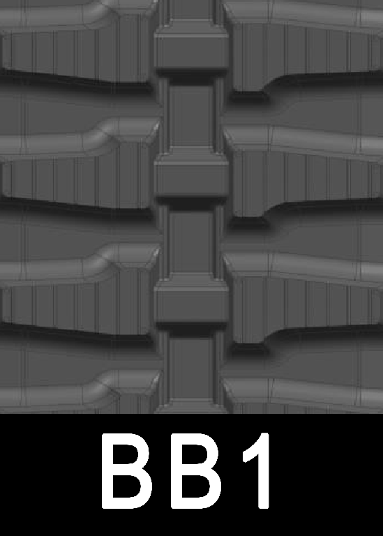 Ultrack X Series 7" 180x72Bx41 BB1 Bi-Directional L Tread Rubber Track