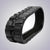 UltraTrack HDX Series 18" B450x86x56 Block Tread Rubber Track