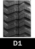 Arisun 200x72x42 rubber track d1 tread