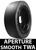 Westlake 33x12-20/7.5 8on8 Smooth Aperture Solid Tire and Wheel Assembly (TWA)