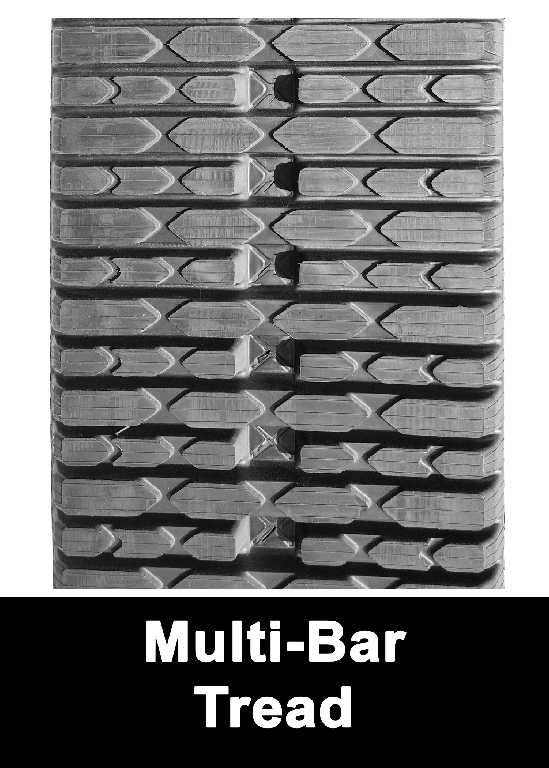 UltraTrack HDX Series 18" B450x86x53 Multi Bar Rubber Track